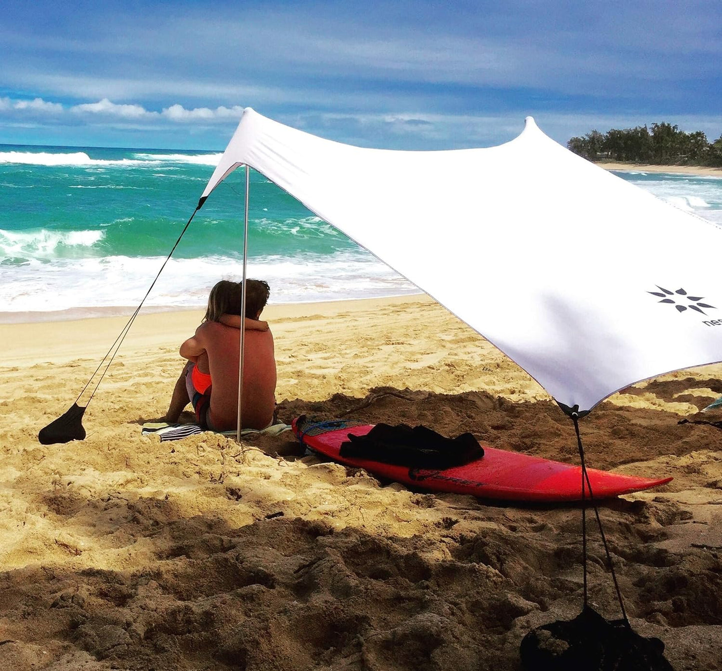 Neso Tents Beach Tent with Sand Anchor - Portable Canopy Sunshade