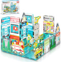 PicassoTiles Metro City Hospital Magnetic Tile Building Set - STEM
