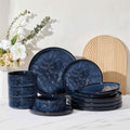 Herogo 12 Piece Dinnerware Set for 4 - Starry Blue Stoneware