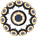 Flacchi Solar Ground Lights 12 Pack - Durable IP68 In-Ground Solar