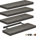 Floating Shelves for Wall 16 in Set of 4 - Compact Farmhouse Storage