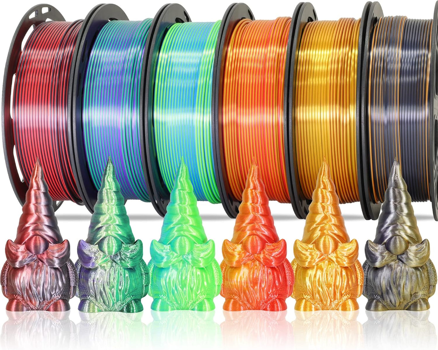 Bicolor Dual Color 1.75mm 3D Printer Filament Bundle for Creators
