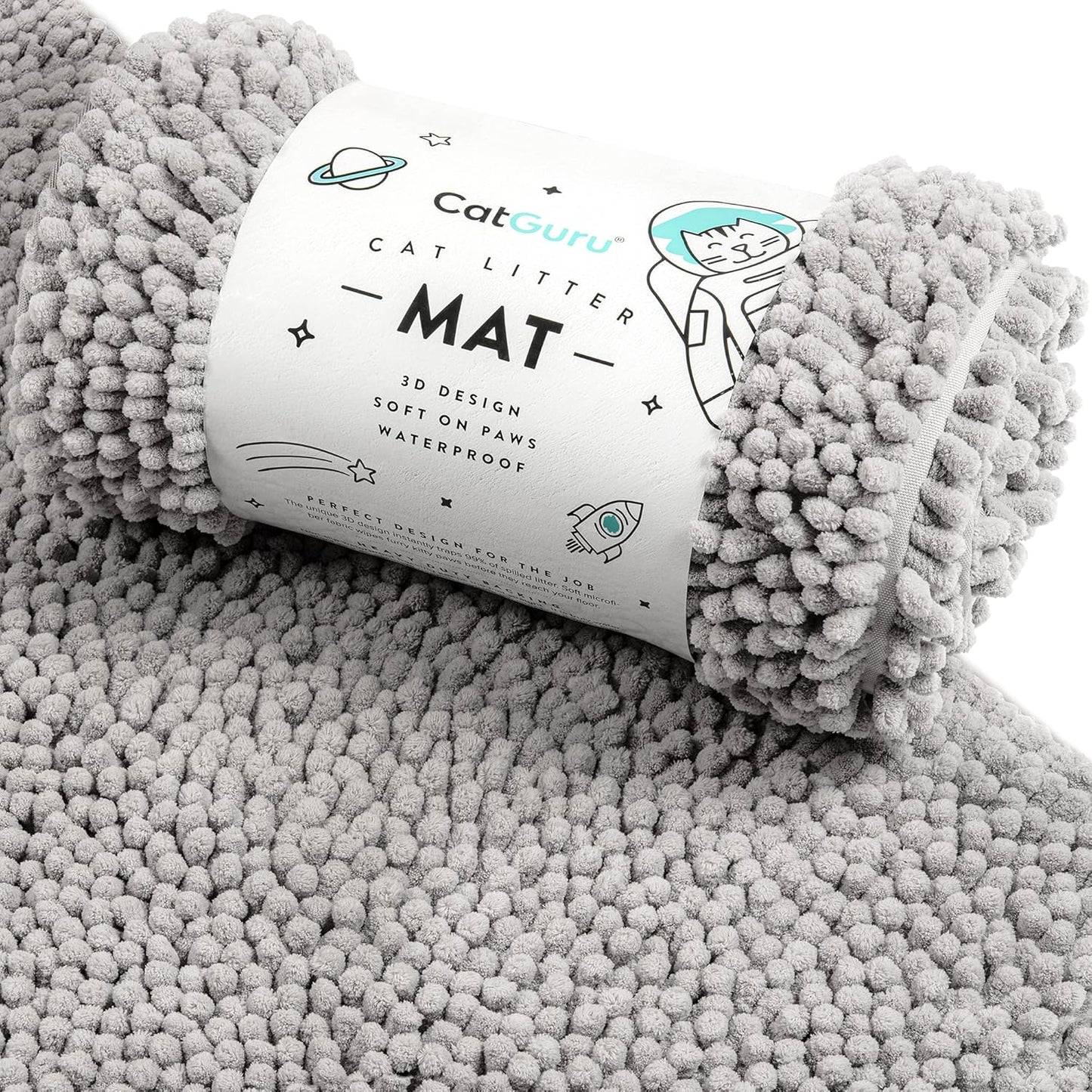 CatGuru Cat Litter Mat XXL - Super Absorbent Non Slip Design