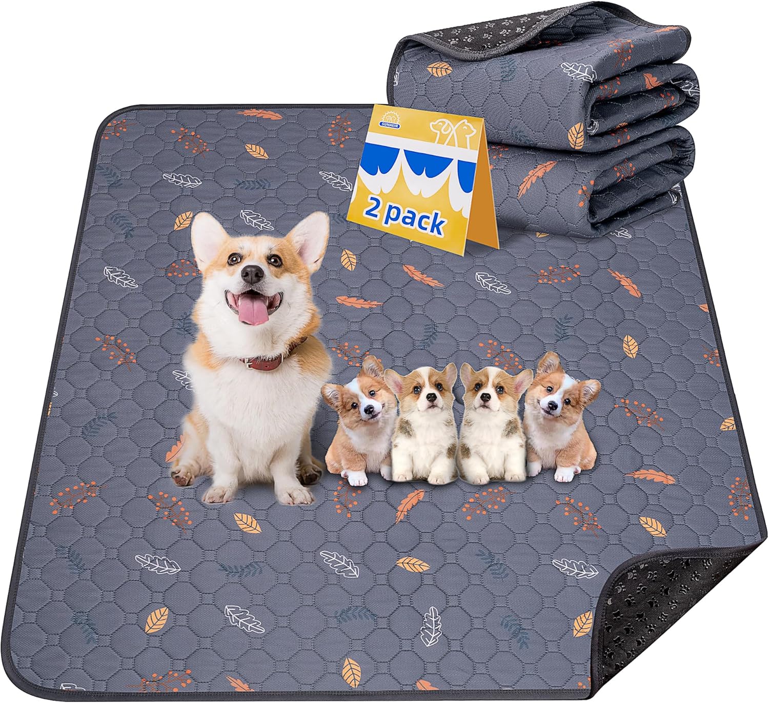 Extra Large Reusable Dog Mat for Floor - Waterproof & Absorbent
