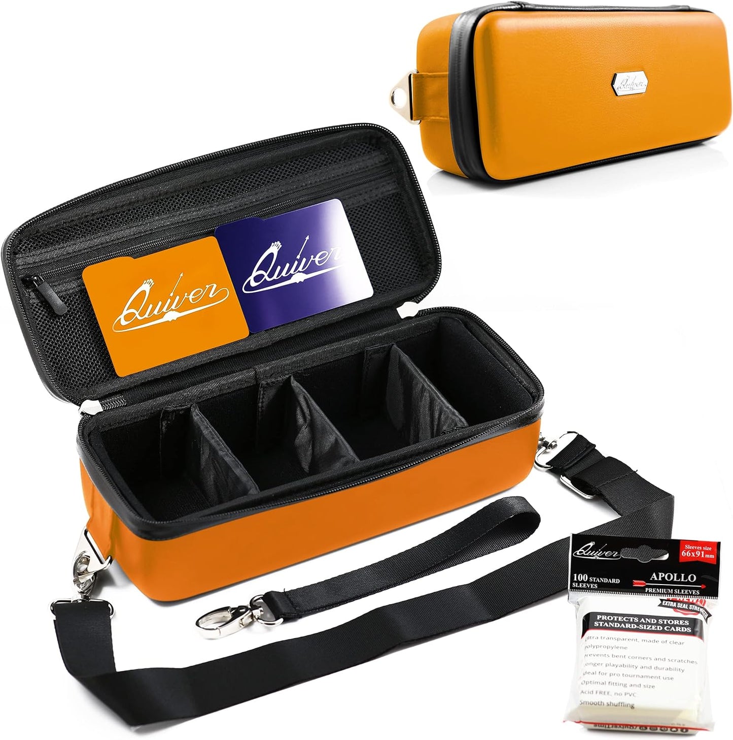 Quiver Time Orange Bolt Card Carrying Case for TCG Collectors