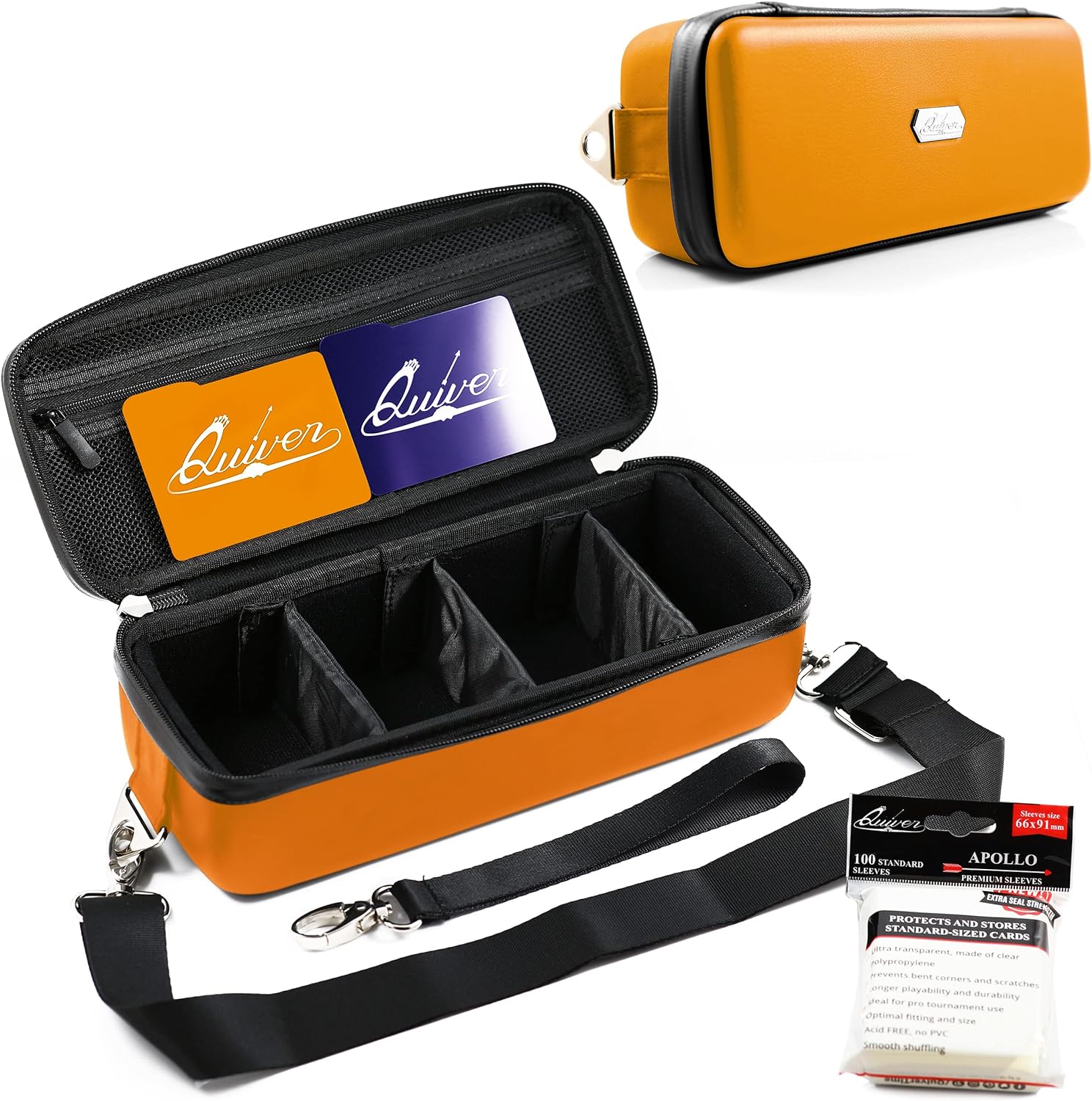 Quiver Time Orange Bolt Card Carrying Case for TCG Collectors