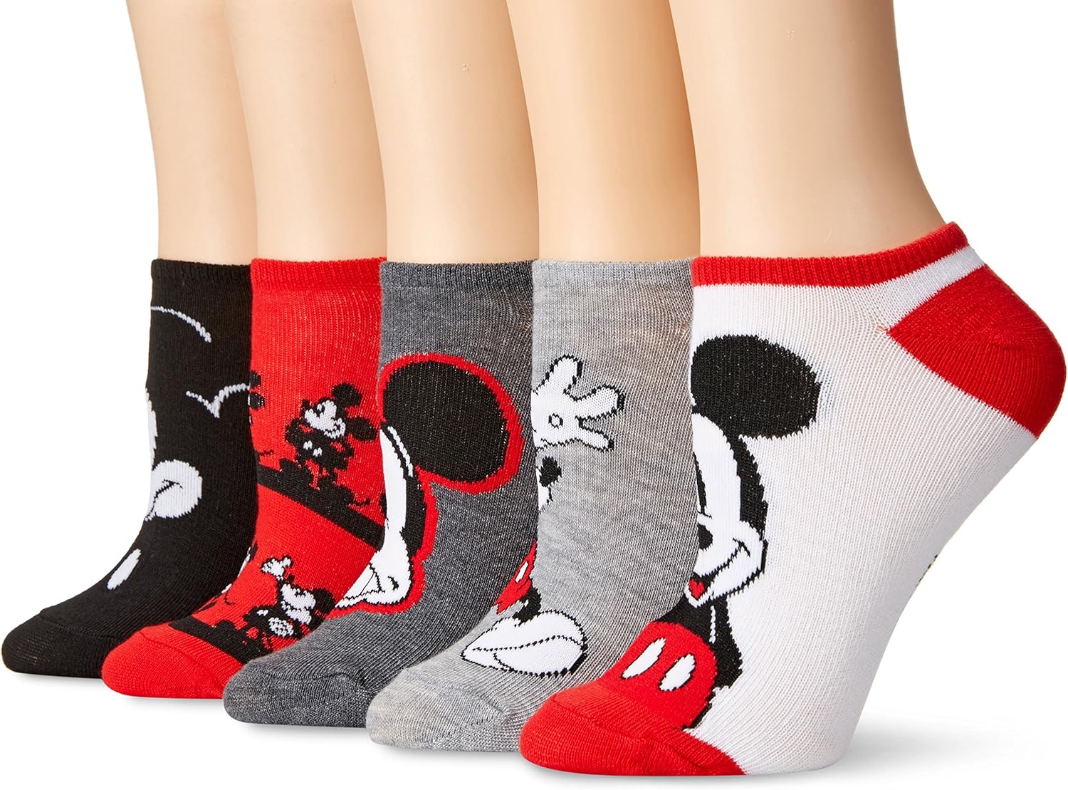 Mickey Mouse 5 Pack No Show Socks - Disney Delight!