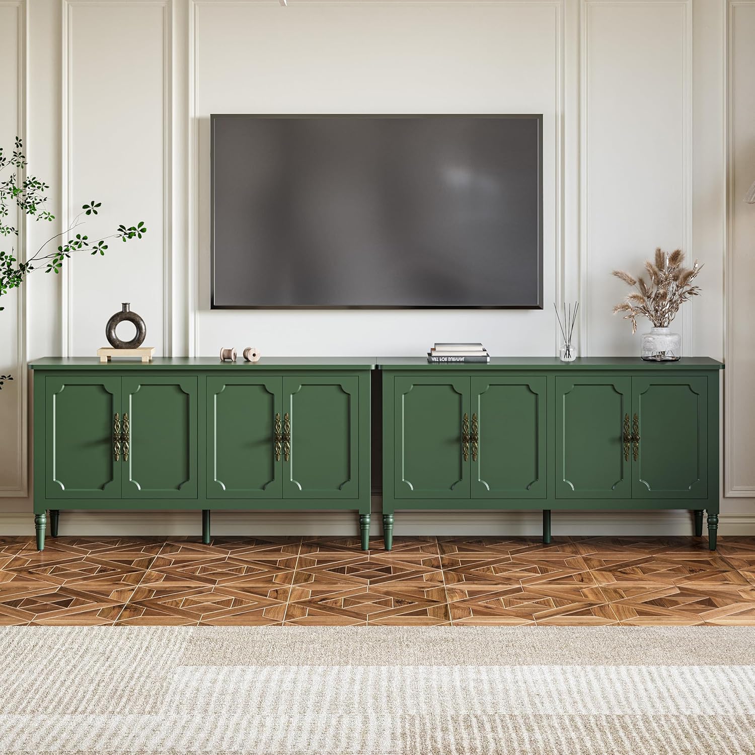 RoyalCraft Modern Buffet Sideboard Set of 2 for Elegant Spaces