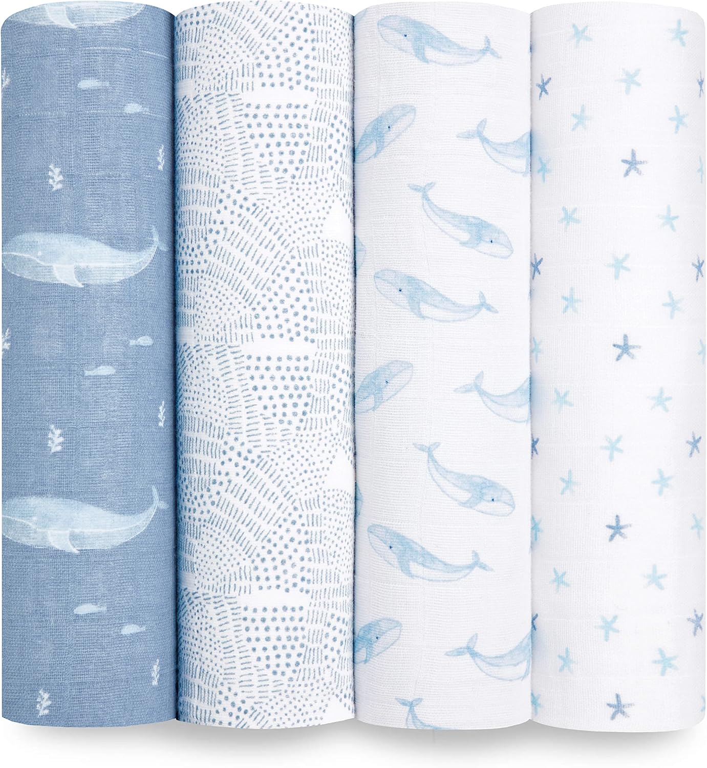 Organic Cotton Swaddle Blanket Set for Newborns and Infants