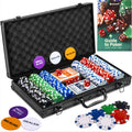 Poker Set with 300 Poker Chips 11.5 Gram - Professional Aluminum Case