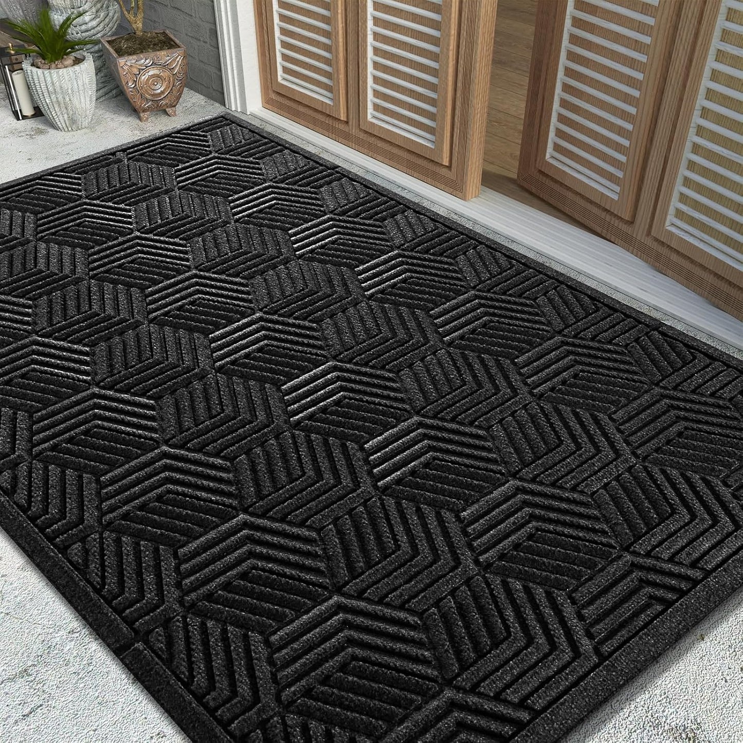 Yimobra Large Door Mat 47x32 for All-Season Outdoor Use