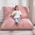 Hobestluk 3 in 1 Bean Bag Chair - Convertible Memory Foam Lounger