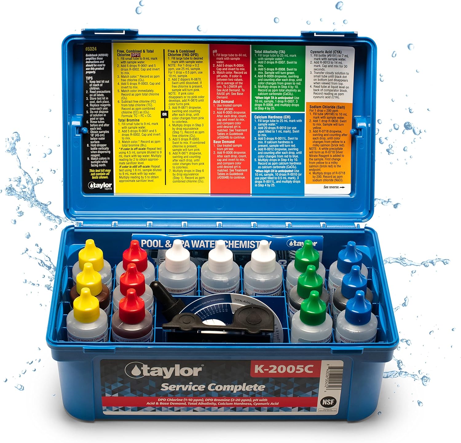Taylor Complete Pool & Spa Test Kit for Reliable Water Testing