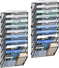 10 Tier Wall Hanging File Organizer - Space-Saving Mail Sorter