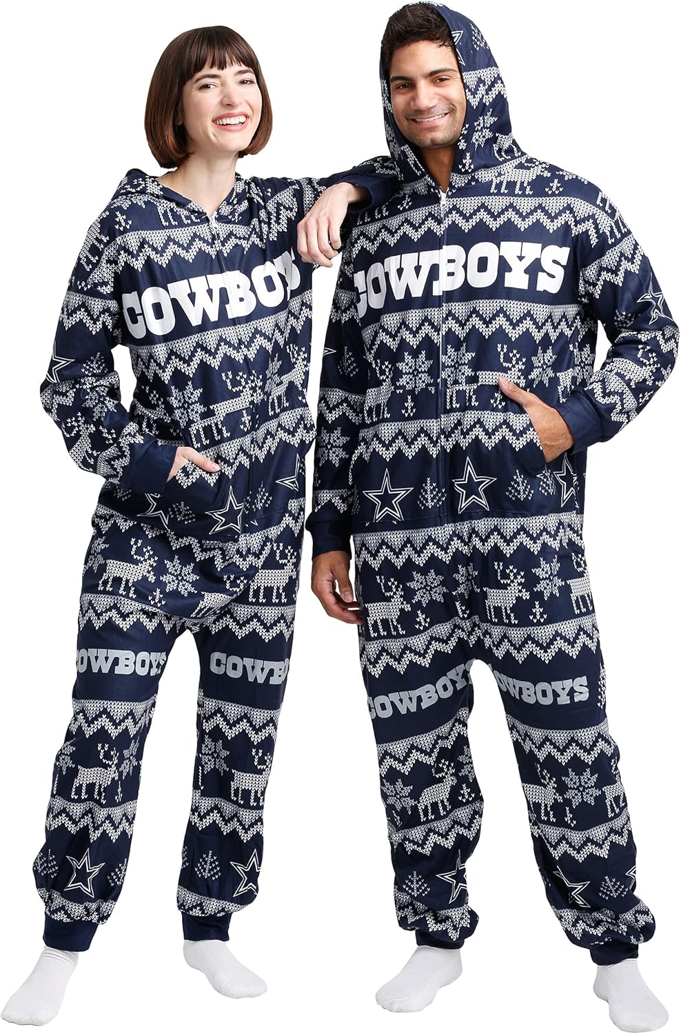 FOCO NFL Team Logo Pajamas One Piece Onsie for Ultimate Comfort