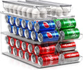 Soda Can Organizer for Refrigerator & Egg Holder Set - Space Saving