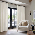 Pinch Pleat Extra Wide 84 x 108 Inch Linen Curtains for Living Room