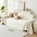 Couch Cover for Dogs Boho 3 Cushion Chenille Slipcover - Soft