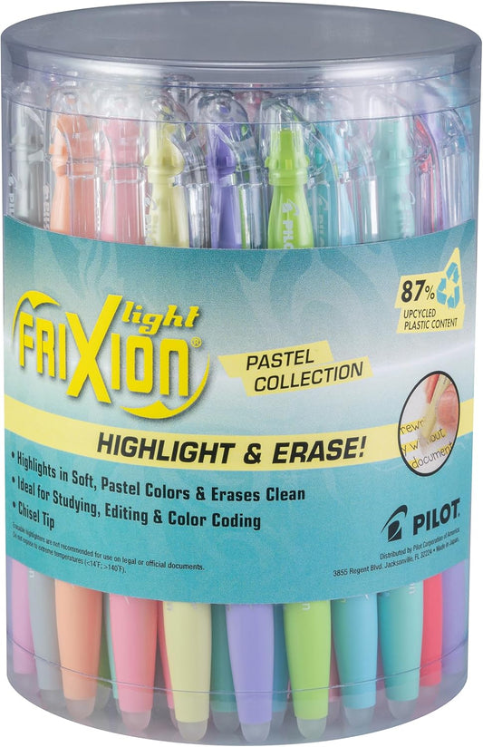 PILOT FriXion Light Pastel Erasable Highlighters for School