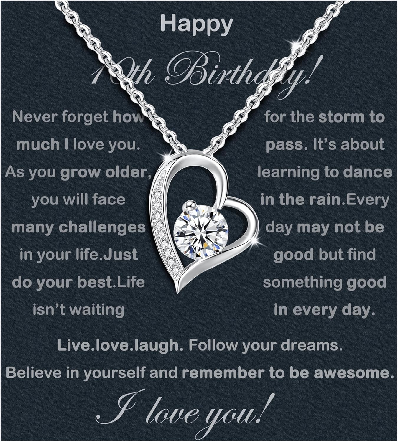 10th Birthday Gifts For Girls - 925 Sterling Silver Necklace