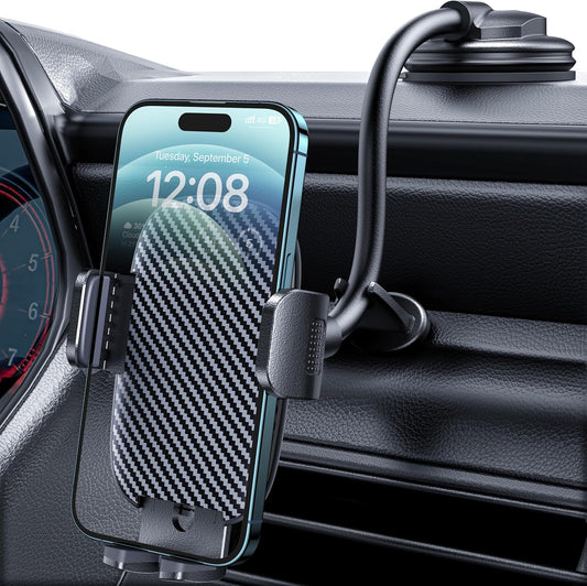 Stable Car Phone Mount - Chic Anti-Shake Design!