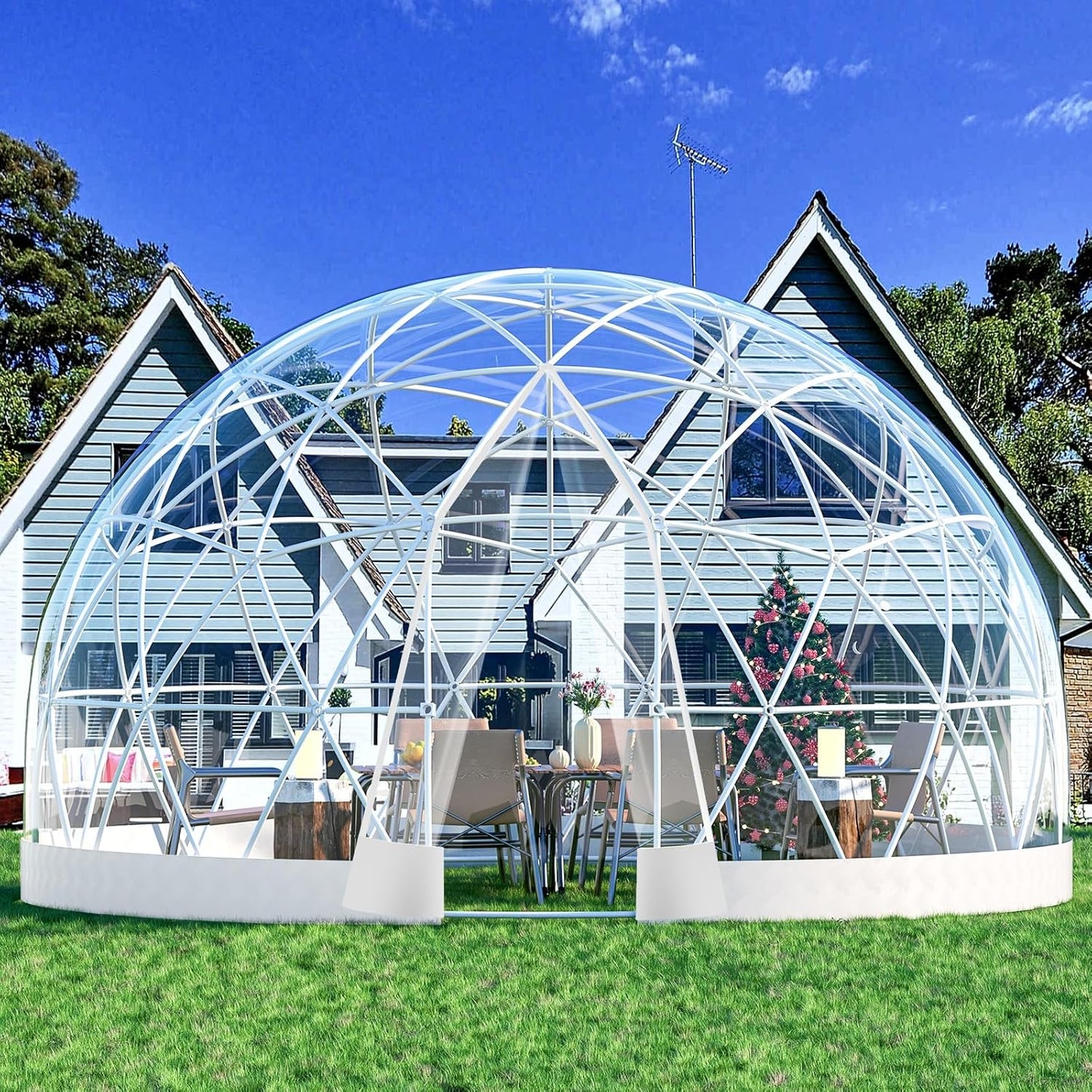 Transparent Garden Dome Bubble Tent - Weatherproof Greenhouse