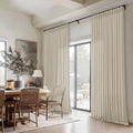 Beige Oatmeal Linen 108 in Curtains 70 in Wide - Privacy & Soft Light