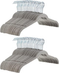 Velvet Non-Slip Shirt Hangers, Slim Space-Saving Pack of 100
