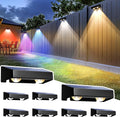 SOLPEX Solar Fence Lights Outdoor 9-Mode Color Changing - Bright