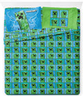 Minecraft Creeper Kids Sheet Set Full - Ultra-Soft 4-Piece Bedding