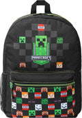 Minecraft Backpack for Boys Kids Teens - Adjustable Daypack for School