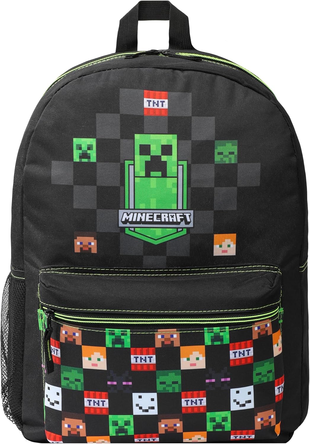 Minecraft Backpack for Boys with Adjustable Straps and Pocket
