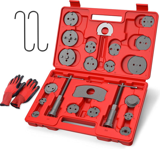 Effortlessly Wind Back Brake Calipers-26pc Set (Red)