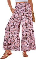 Wide Leg Palazzo Pants for Women - Flowy High Waist Beach Style