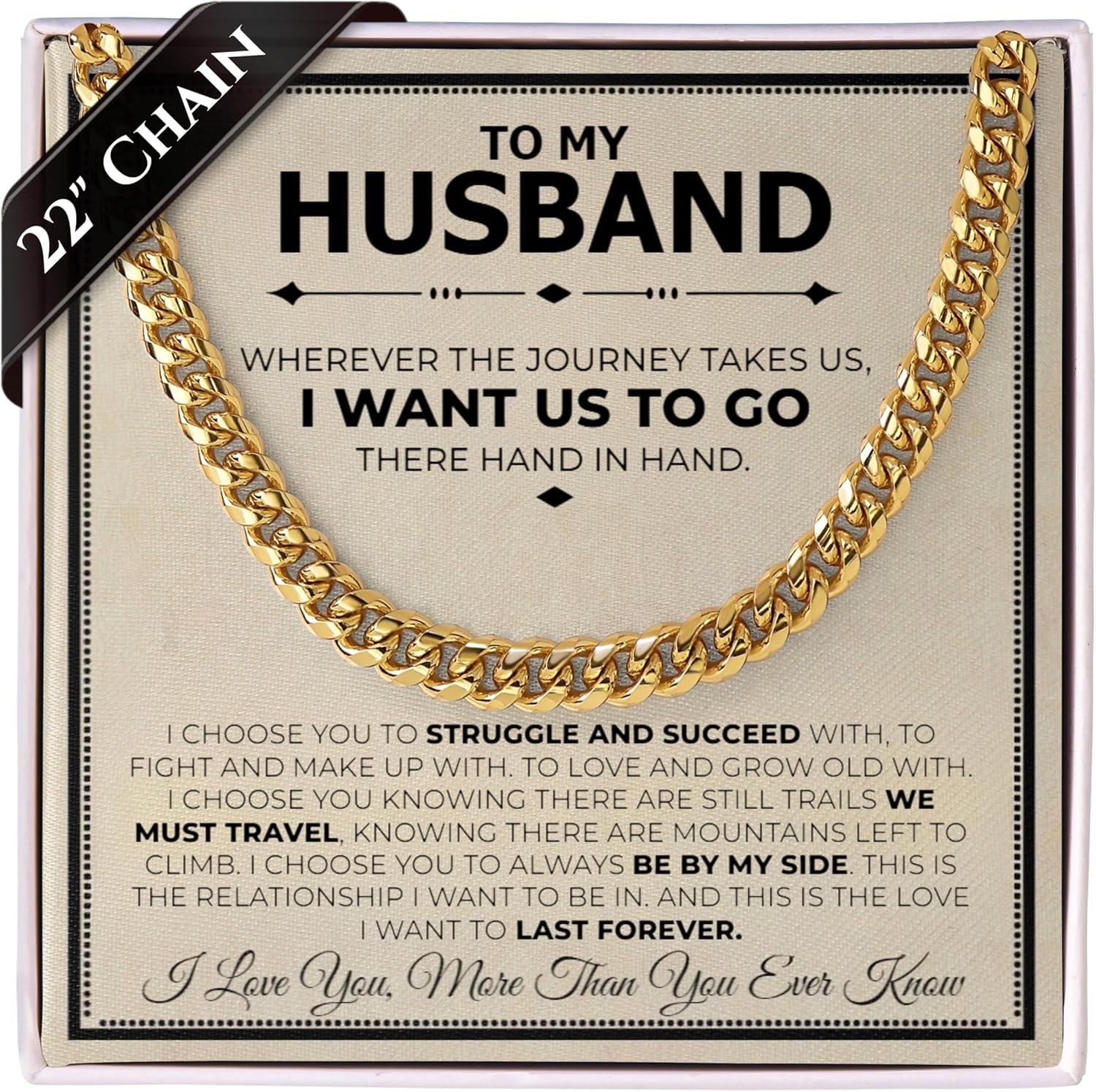 Classic Steel Bracelet Gift Set for Husband - Unique Romantic Gift