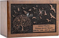 INTAJ Cremation Urn for Human Ashes - Tree of Life Handcrafted Wooden