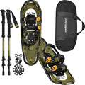 Retrospec Drifter Snowshoes Bundle 25in for 110-160lbs - With Poles