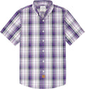 Mens Short Sleeve Button Down Shirt - Soft Breathable Vintage Regular