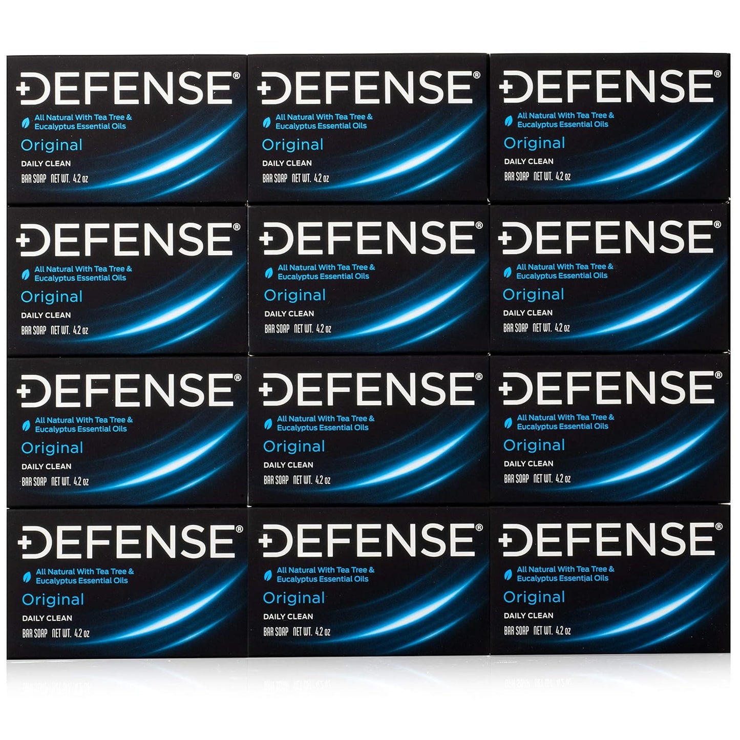 Defense Soap 12pk Natural Tea Tree Bar Soap for Healthy Skin