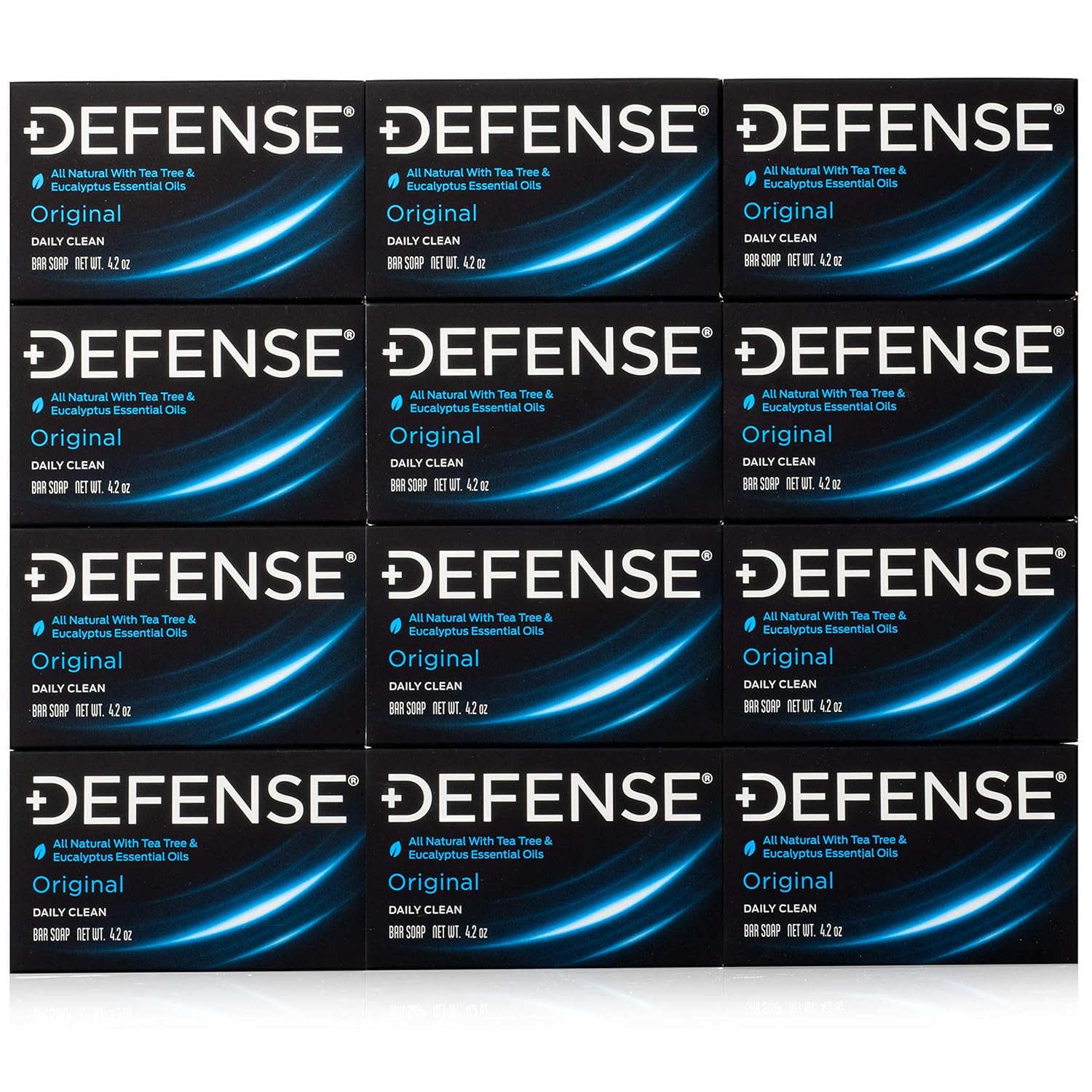 Defense Soap 12pk Natural Tea Tree Bar Soap for Healthy Skin