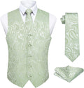 Men's Paisley Vest Tie Set for Suit or Tuxedo - Formal Statement