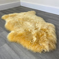HUAHOO Authentic Sheepskin Area Rug for Warm Home Accents