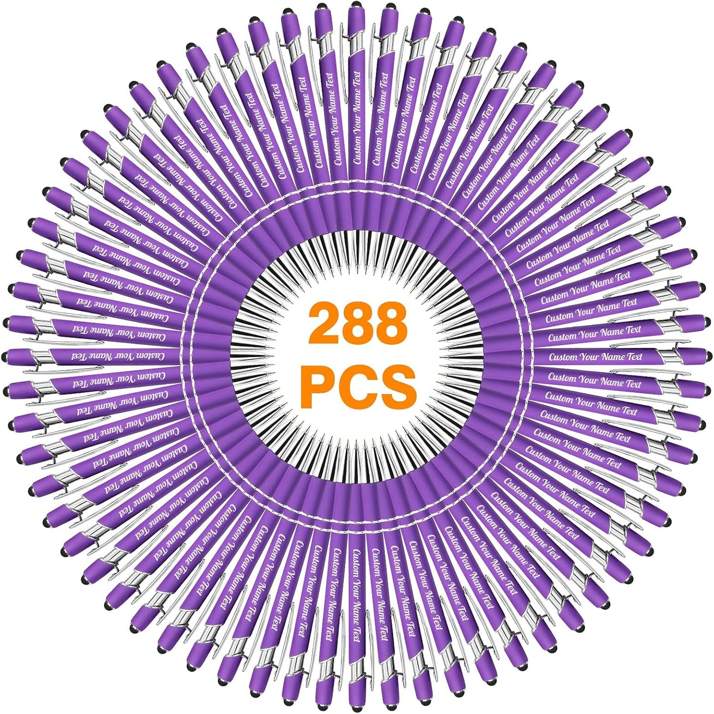 288PCS Personalized Pens Bulk with Free Engraving for Gifts