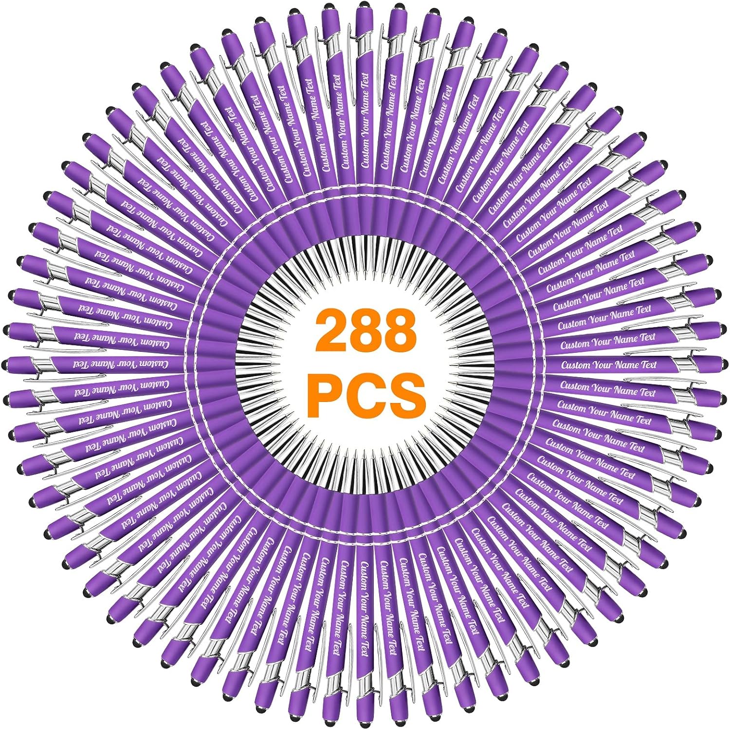 288PCS Personalized Pens Bulk with Free Engraving for Gifts