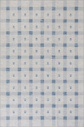Valen Plaid Blue Machine Washable Rug 3 x 5 ft - Easy Care Plaid