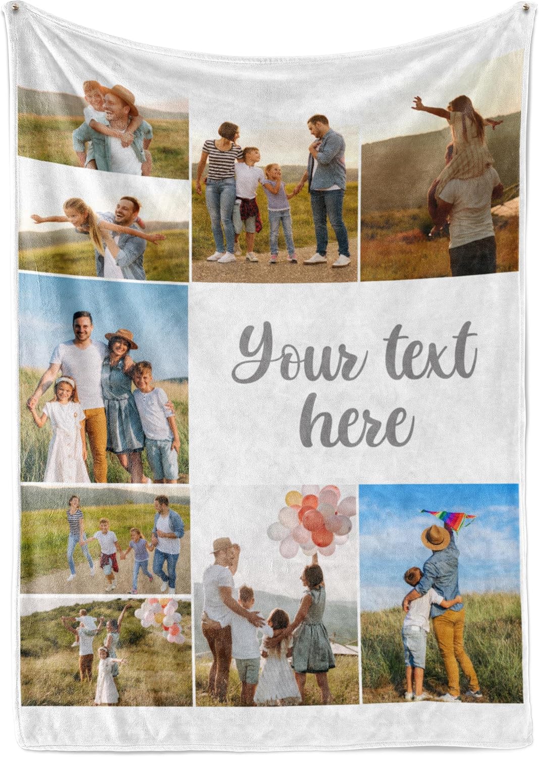 Custom Blanket with Picture and Text - Perfect Personalized Gift