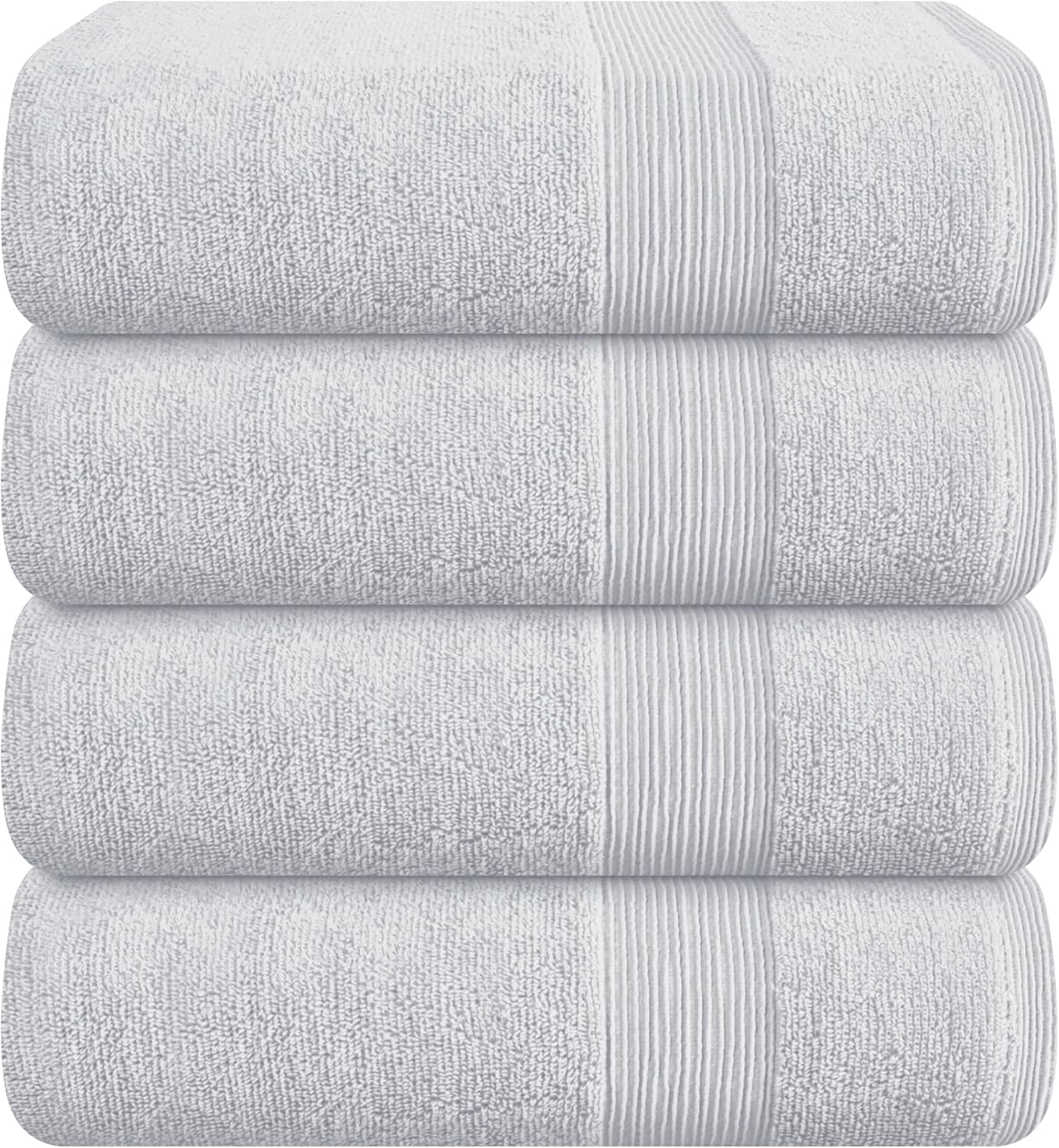 Belizzi Home 4 Pack Bath Towel Set - Ultra Soft Cotton Towels