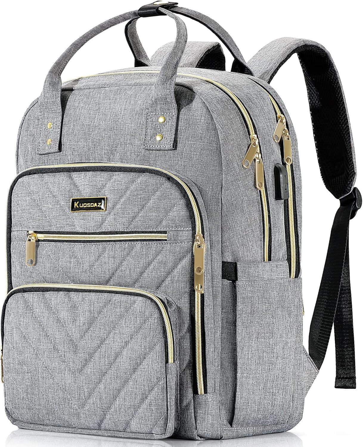 Stylish Laptop Backpack for Women Men with USB Charging Port