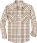 Dubinik Flannel Shirt for Men Western Pearl Snap Plaid (Style 1N12)