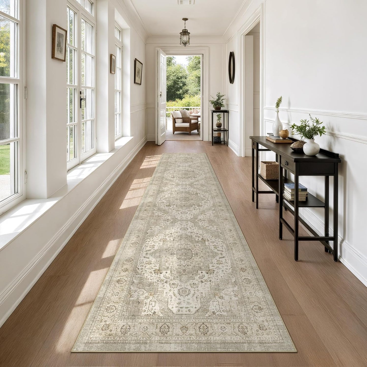 Washable Runner Rug for Hallways, Ultra-Thin Carpet Runners